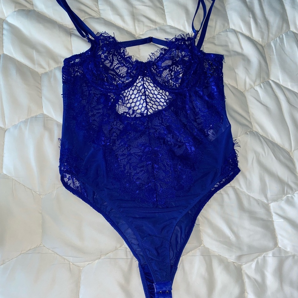 Royal Blue Lace Bodysuit